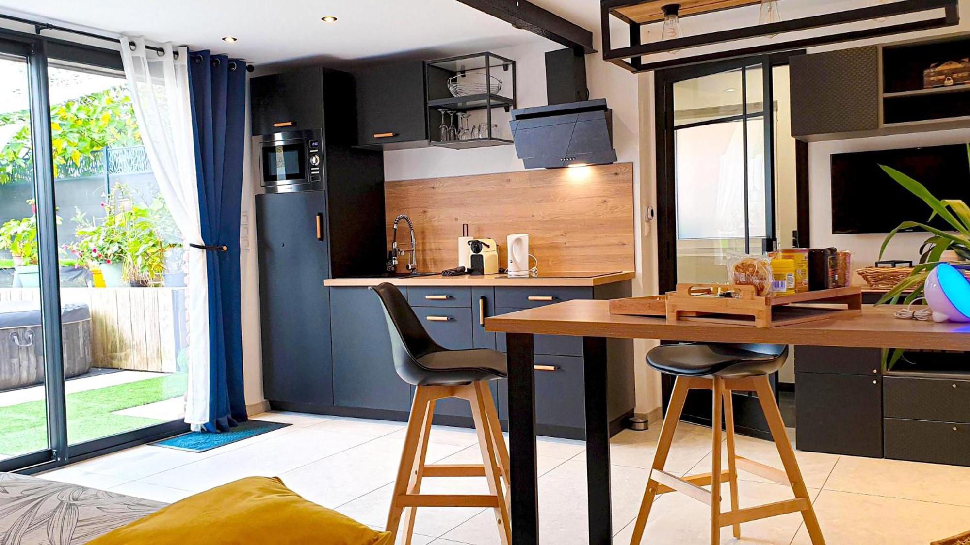 Gary Suite - Studio Cosy, Spa Et Jardin Privatif A 4 Min De Cambrai Awoingt Exteriör bild
