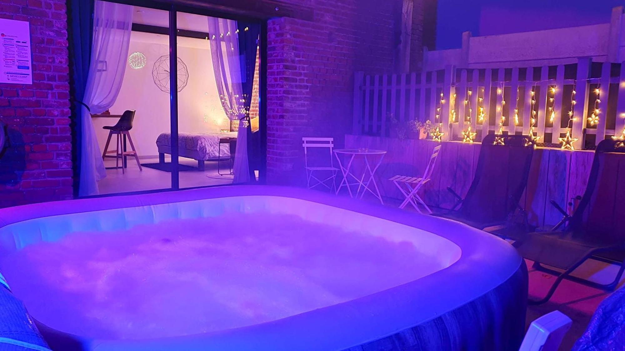 Gary Suite - Studio Cosy, Spa Et Jardin Privatif A 4 Min De Cambrai Awoingt Exteriör bild